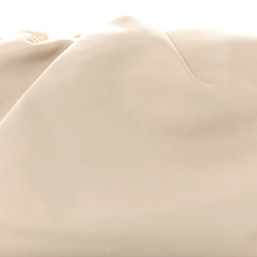 Bottega Veneta Oversized The Pouch Clutch Mist Smooth Butter Calf Leather