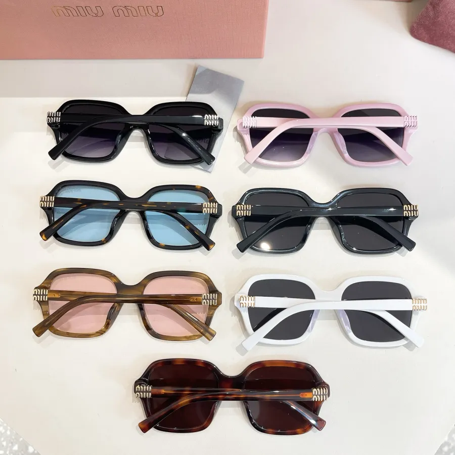 Miu Miu square frame glasses white/pink/eggplant/black/leopard blue/leopard brown color Size 55口19-145