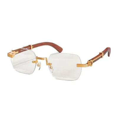 Cartier square frame glasses black blue/brown gold/red gold/black gold/black silver/brown silver color Size 59口15-140