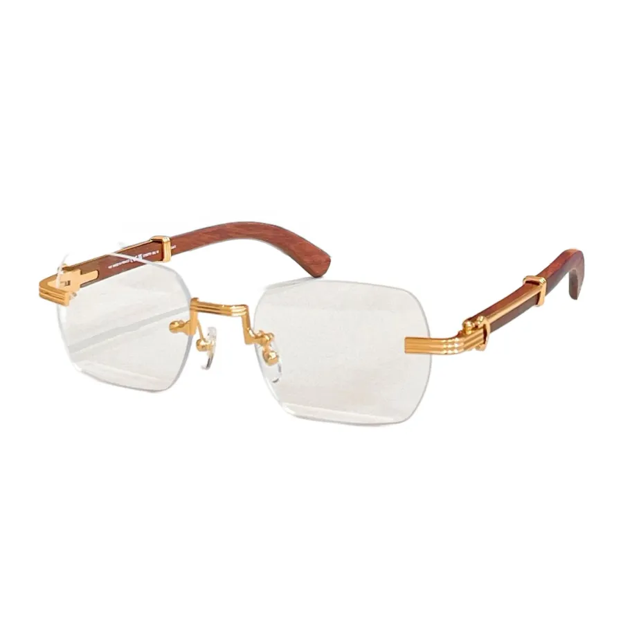 Cartier square frame glasses black blue/brown gold/red gold/black gold/black silver/brown silver color Size 59口15-140