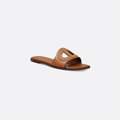 Dior brown flat slippers