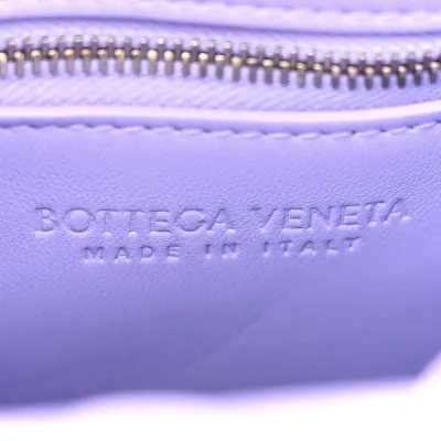 Bottega Veneta Maxi Intrecciato Mini North-South Cassette Tote Wisteria Lambskin Leather