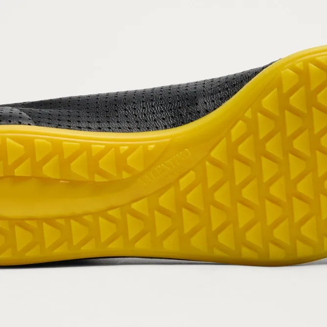 VALENTINO CHROMATHON Eyelet suede sneakers