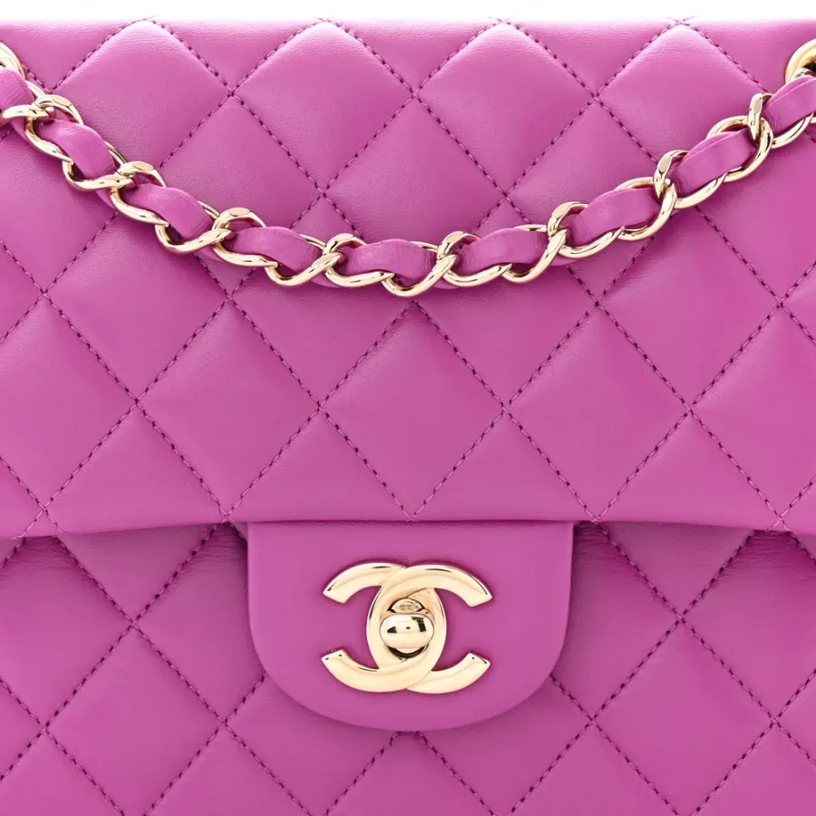 Chanel Double Flap Bag | Luxury Purple Handbag