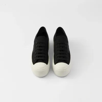 PRADA Black lace-up sneakers