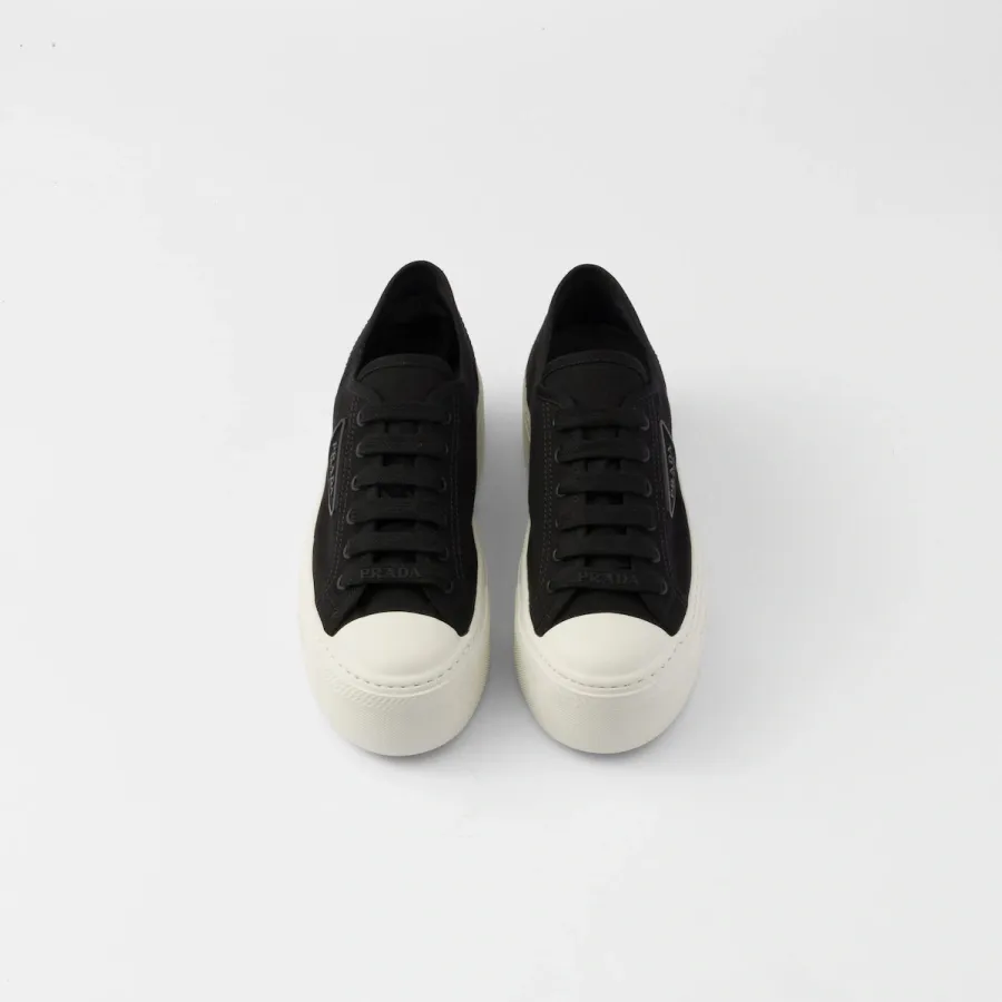 PRADA Black lace-up sneakers
