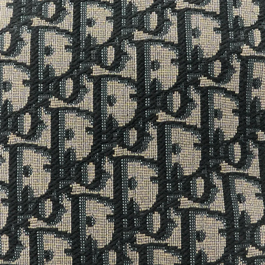 Dior Medium DiorTravel Nomad Pouch Blue Oblique Canvas Gold Hardware