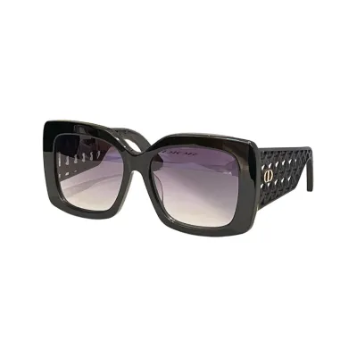 DIOR square frame glasses black/green orange/black purple/white black/leopard brown color Size 54口19-140