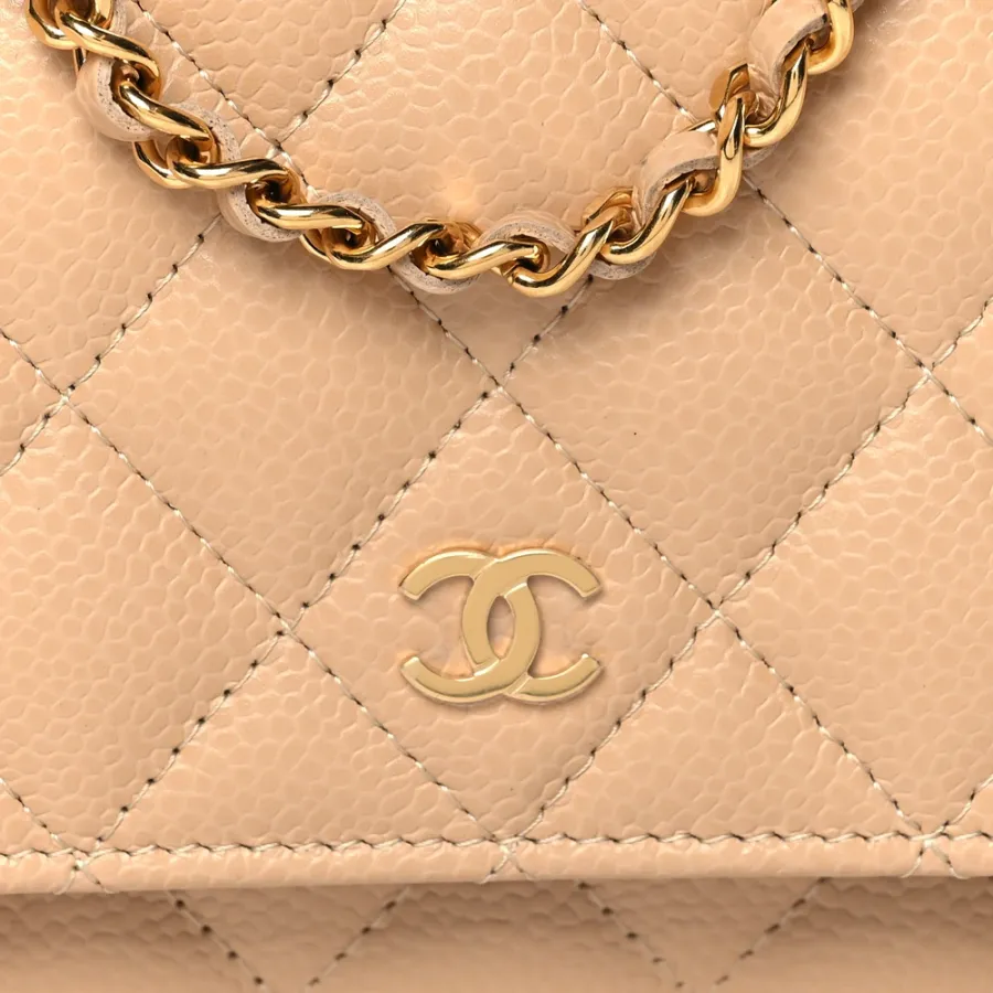 Chanel WOC Small Quilted Caviar Bag
