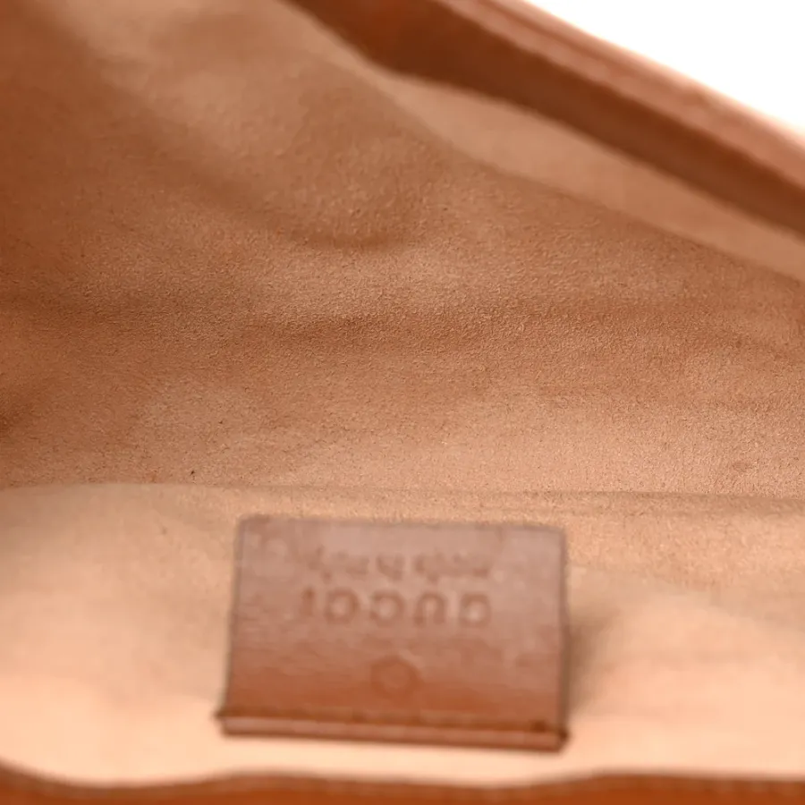 Gucci Diagonal Super Mini GG Marmont Shoulder Bag Azalea Calfskin Matelassé Leather Gold Hardware