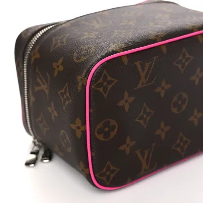 Louis Vuitton Nice BB Fuchsia Monogram Macassar Canvas