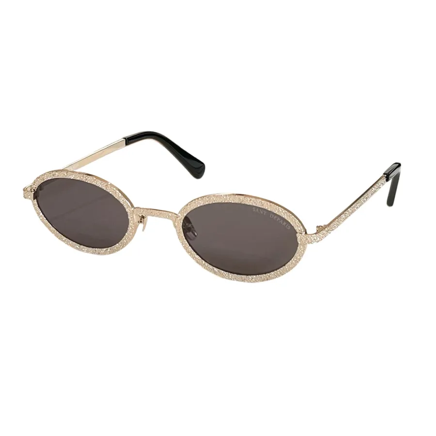 Saint Laurent oval glasses black gold/olive gold/rose gold/blue silver/black silver color Size 53口25-140