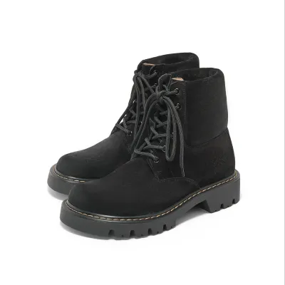 LOEWE Black Suede Sierra boots
