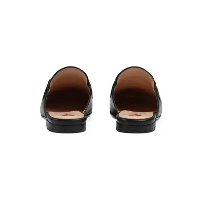 Gucci black baotou slippers