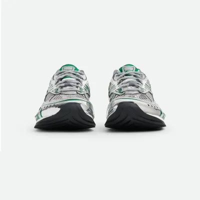 Bottega Veneta Orbit Sneakers In Silver/Green Technical Fabric And Mesh Lace-Up Sneaker