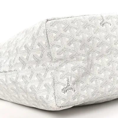 Goyard Saint Louis PM White Goyardine Canvas