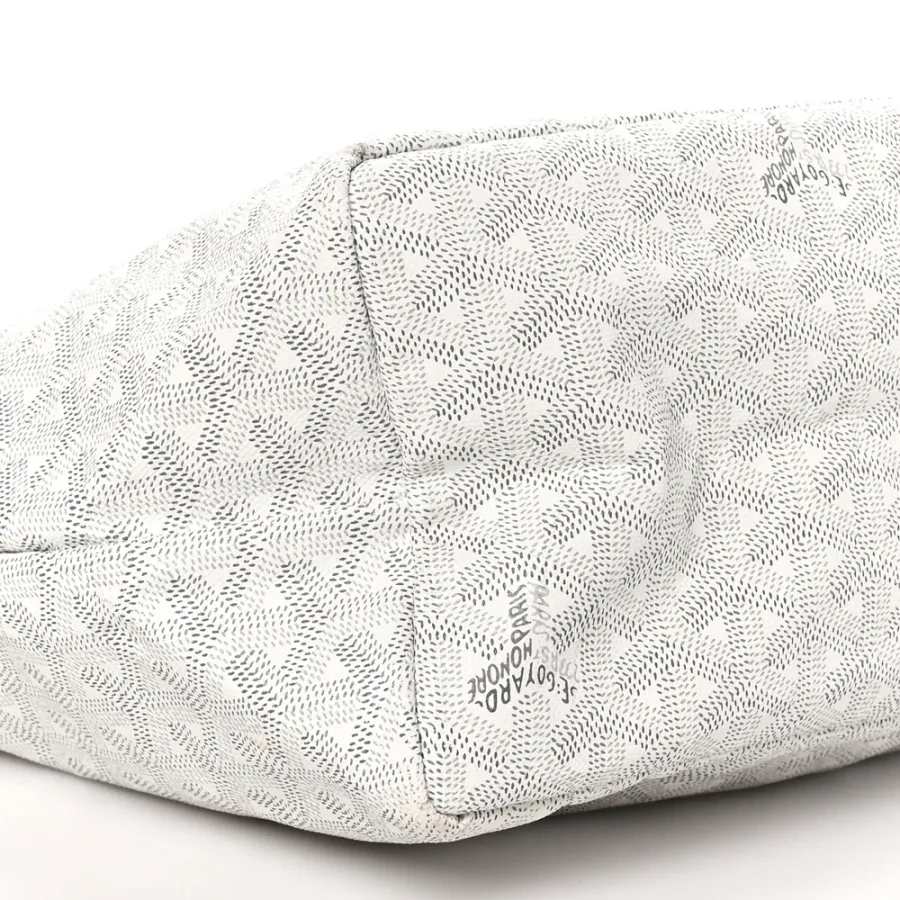 Goyard Saint Louis PM White Goyardine Canvas