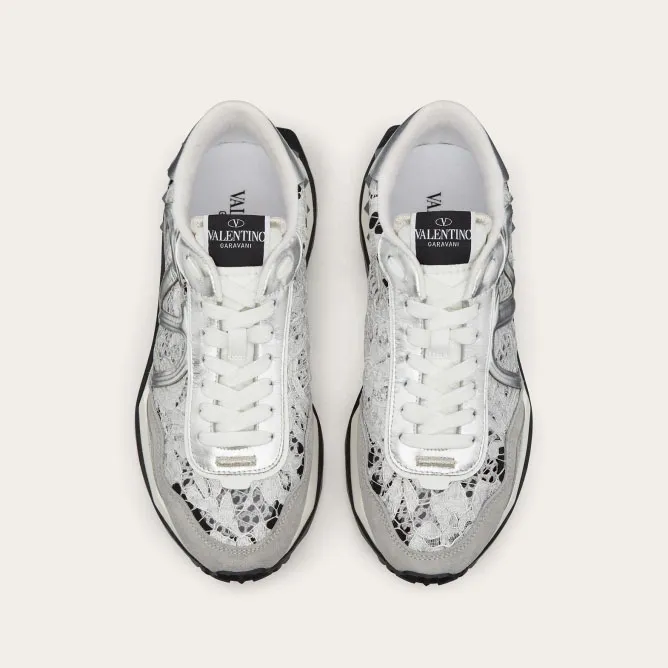VALENTINO LACERUNNER  Women's lace and mesh sneakers