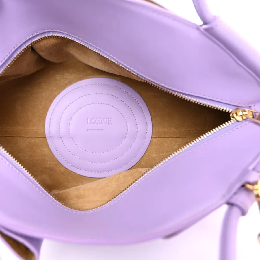 Loewe Paseo Bag Small Light Mauve Shiny Nappa Calfskin Leather Gold Hardware