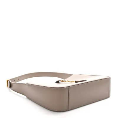 Saint Laurent Medium Le 5 À 7 Hobo Taupe Smooth Calfskin Leather Aged Gold Hardware