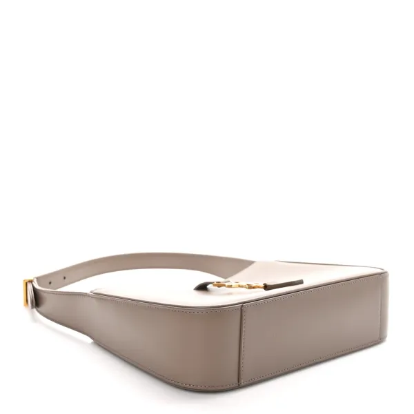 Saint Laurent Medium Le 5 À 7 Hobo Taupe Smooth Calfskin Leather Aged Gold Hardware - Image 6