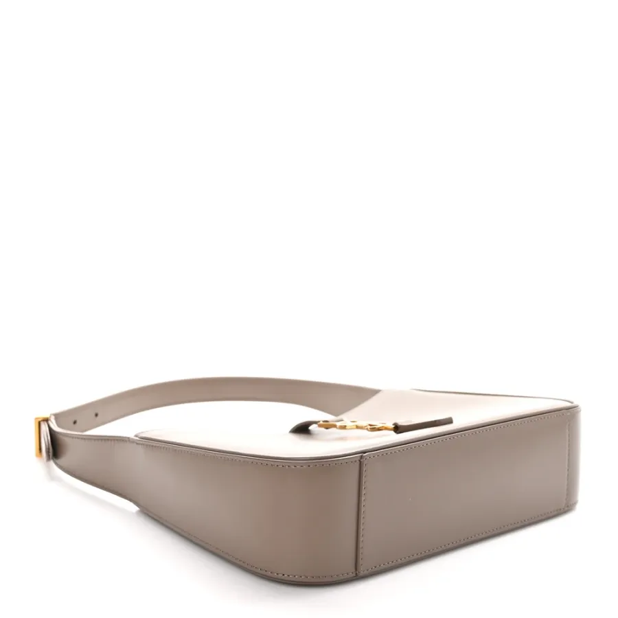 Saint Laurent Medium Le 5 À 7 Hobo Taupe Smooth Calfskin Leather Aged Gold Hardware