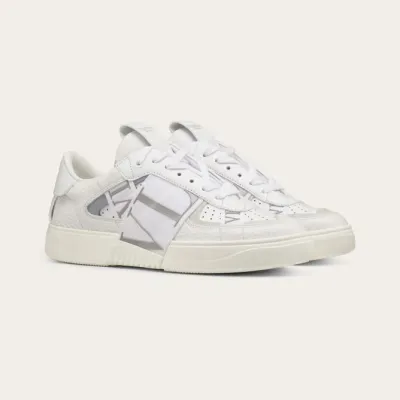 VALENTINO Lace-up calfskin sneakers for ladies