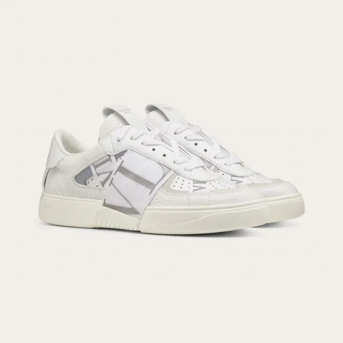 VALENTINO Lace-up calfskin sneakers for ladies