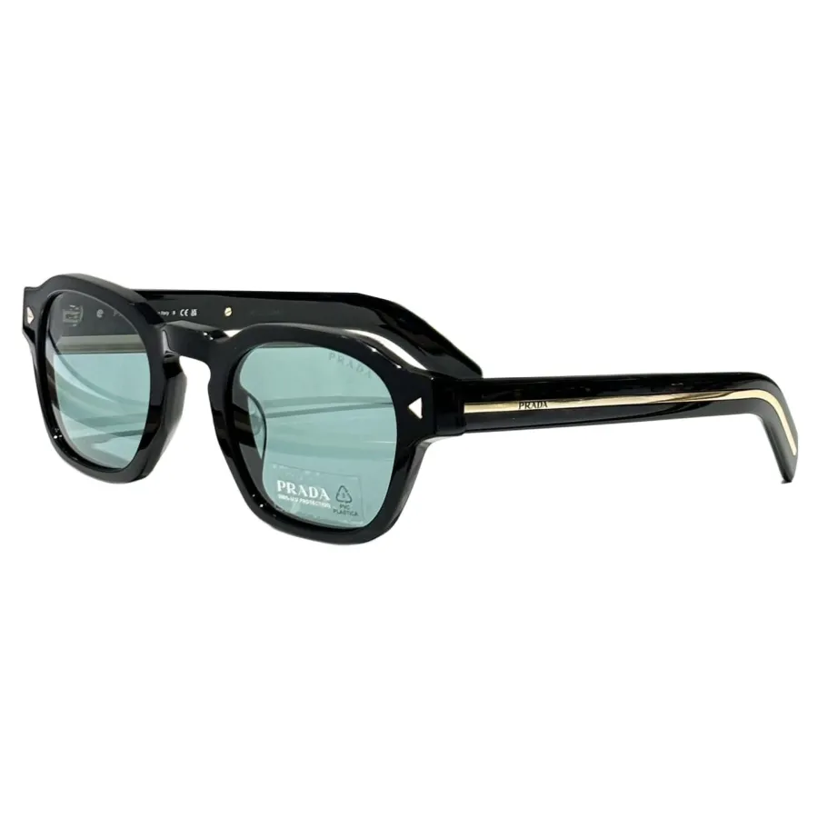 Prada square frame glasses aqua/brown/black/amber color Size 49-24-145