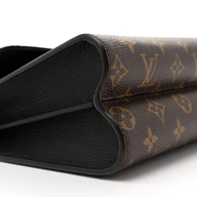 Louis Vuitton Victoire MM Black Monogram Canvas Brass Hardware