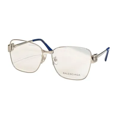 Balenciaga square frame glasses black gold/black silver/gold leopard/black/gun black/gold green/silver blue color transparent lens Size 57口17-140