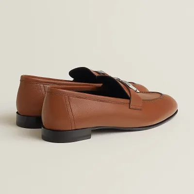 HERMES Paris Brown Loafers