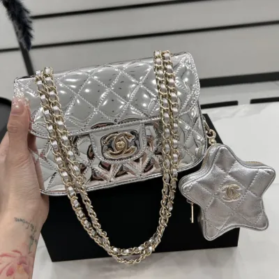 Chanel Silver / Gold / Black Crossbody Bags