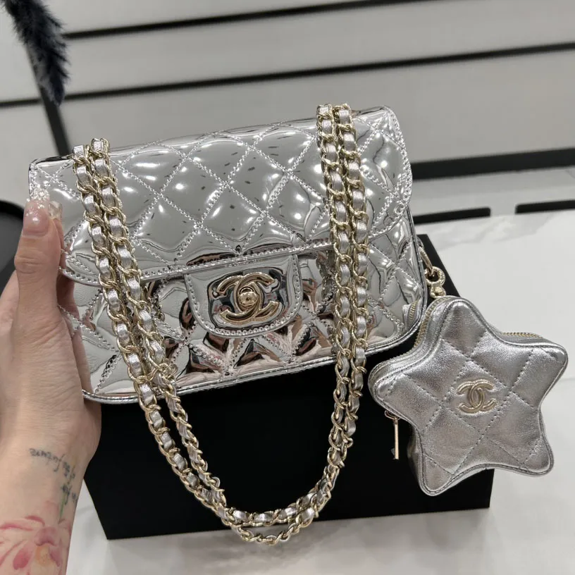 Chanel Silver / Gold / Black Crossbody Bags