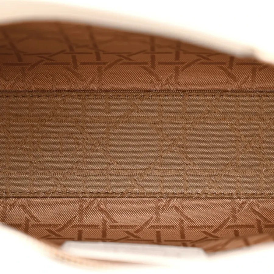 Dior Mini Lady Dior White Cannage Lambskin Leather Gold Hardware