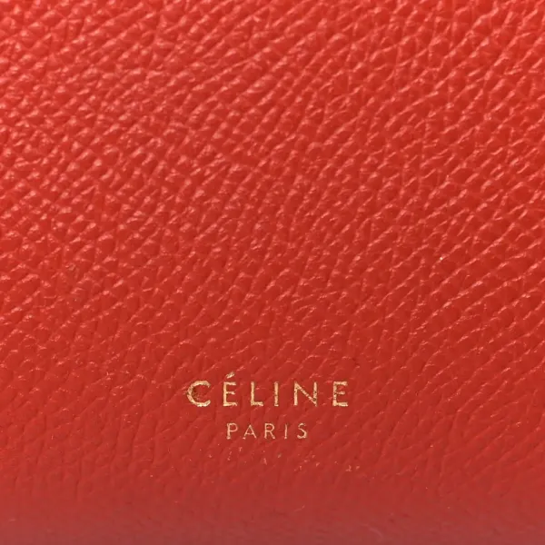 Celine Nano Belt Bag Coquelicot Grained Calfskin Leather Gold Hardware - Image 2