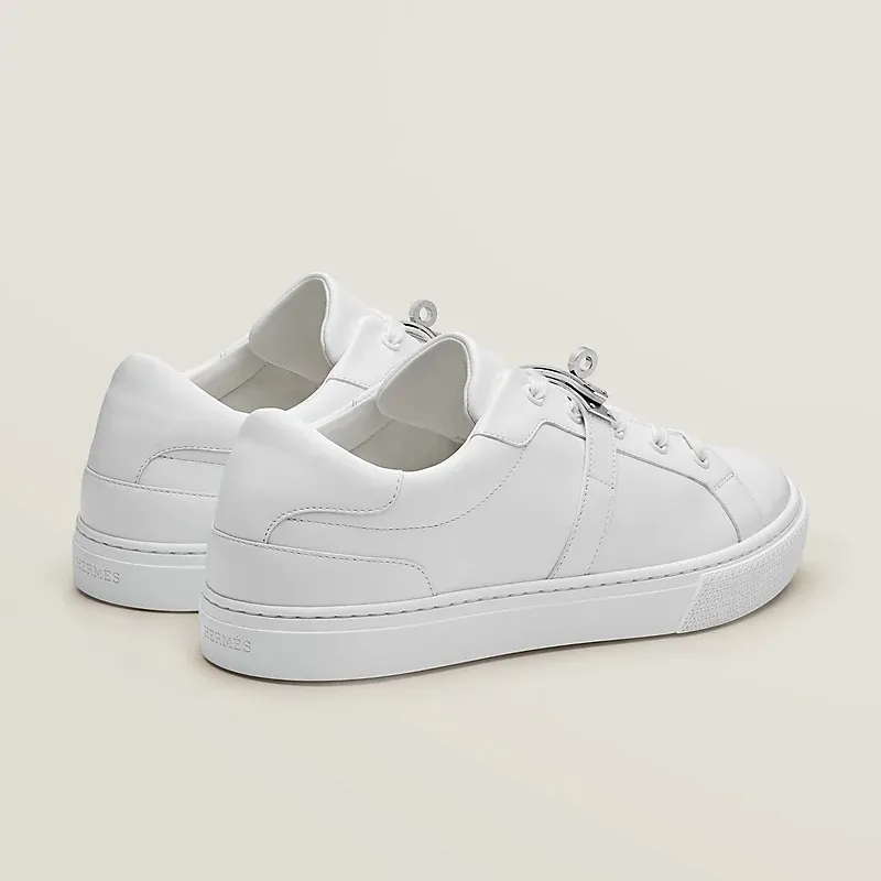 HERMES Day Sneakers White Sports Shoes