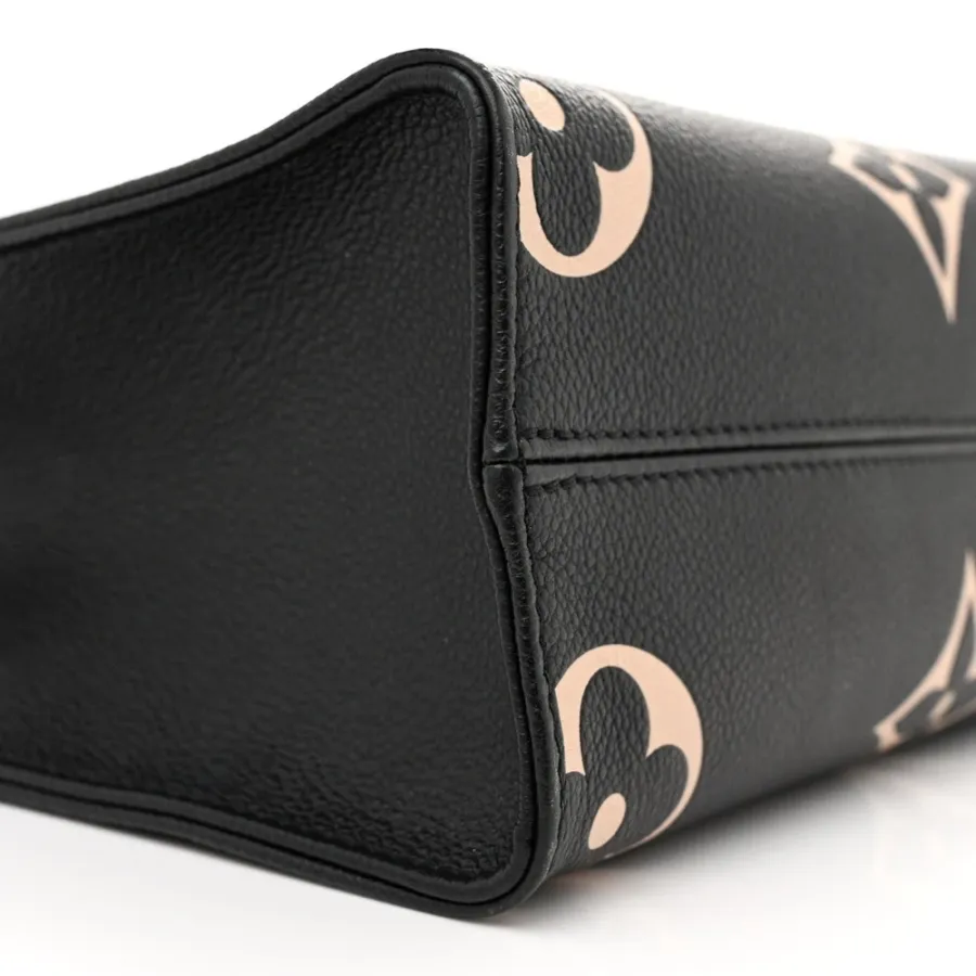 Louis Vuitton OnTheGo PM Black/Beige Giant Monogram Empreinte Leather
