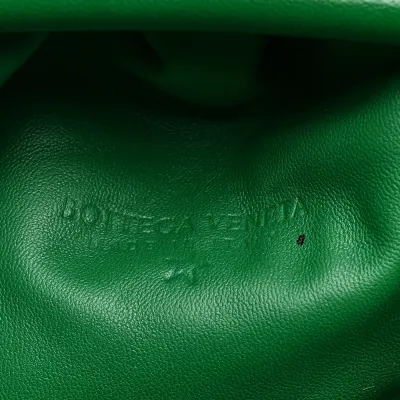 Bottega Veneta Intrecciato The Pouch Oversized Clutch Racing Green Nappa Leather