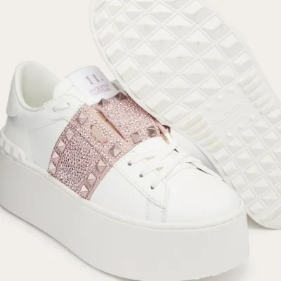 VALENTINO Women's calfskin platform shoes  sneakers