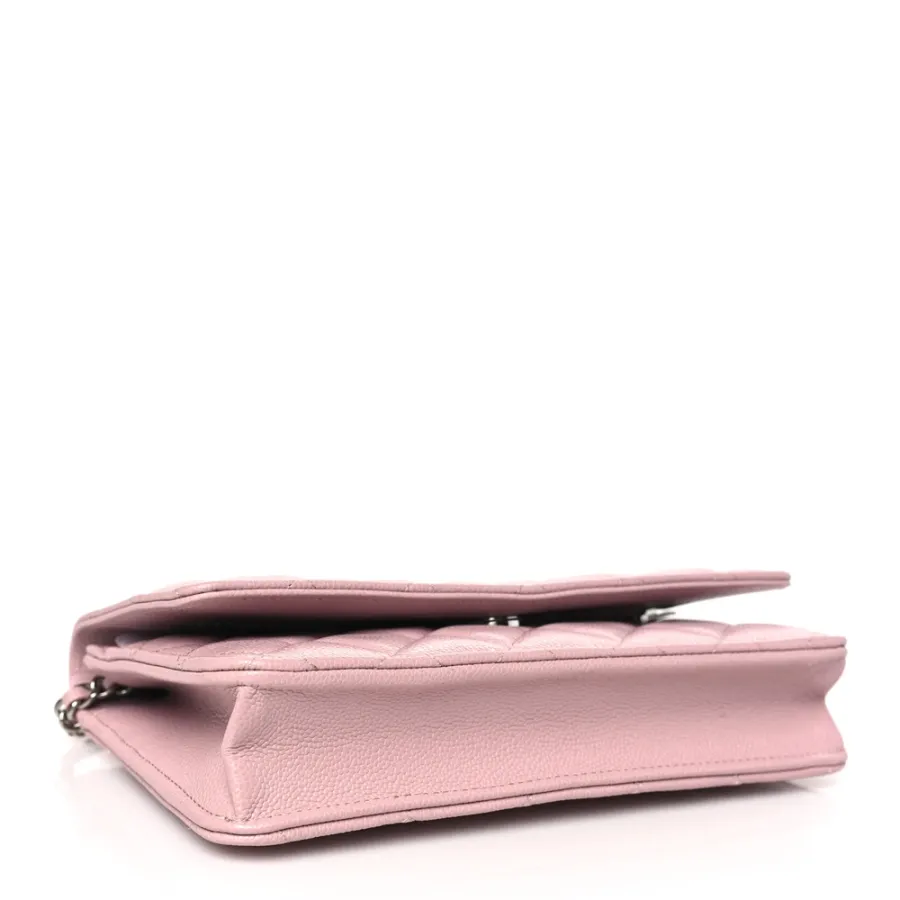 Grade Chanel Wallet On Chain - Light Pink Caviar