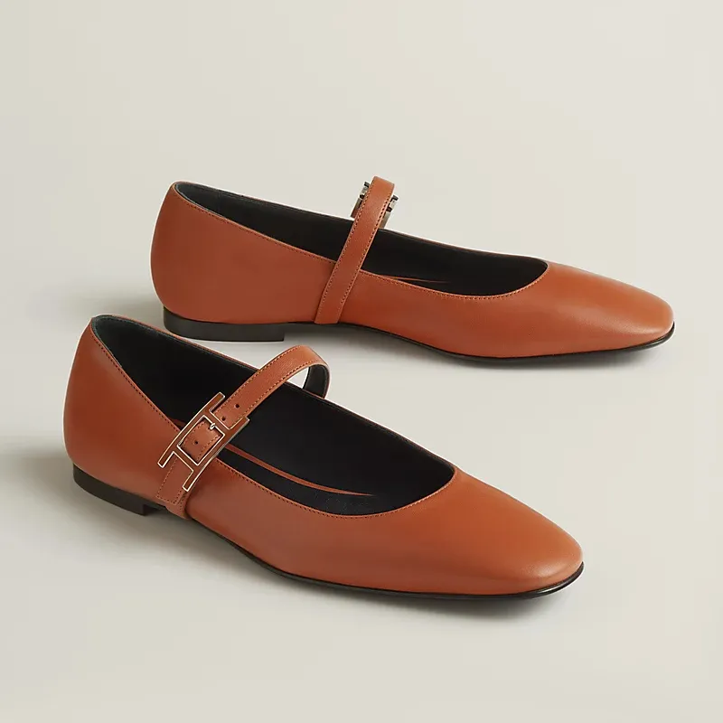 HERMES Jane Brown Ballet Shoes