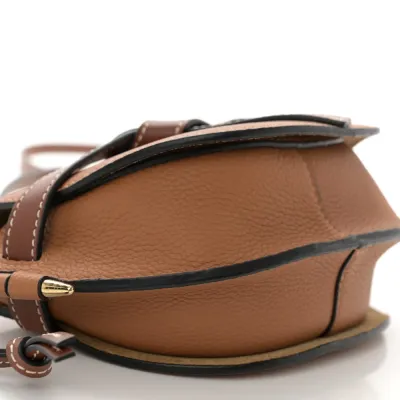 Loewe Gate Crossbody Bag Mini Caramel Pecan Grained Calfskin Leather