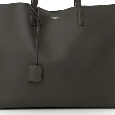 Saint Laurent Large Shopping Tote Pebble Calfskin Leather