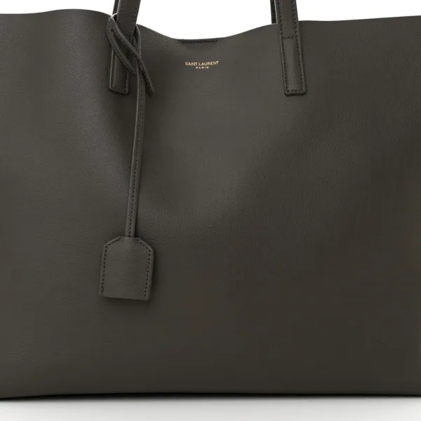Saint Laurent Large Shopping Tote Pebble Calfskin Leather - Image 9