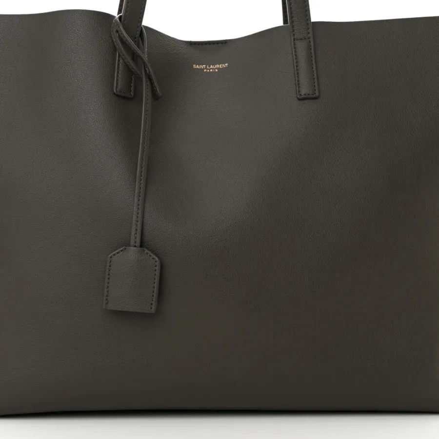 Saint Laurent Large Shopping Tote Pebble Calfskin Leather
