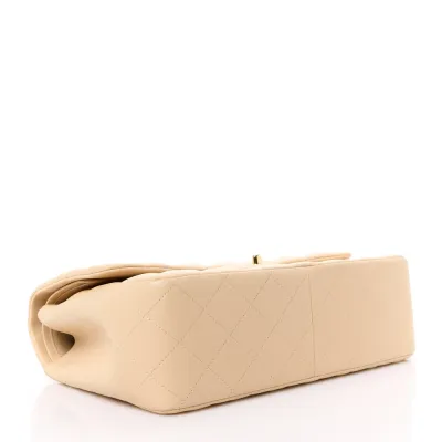 Grade Chanel Double Flap Jumbo Beige Bag
