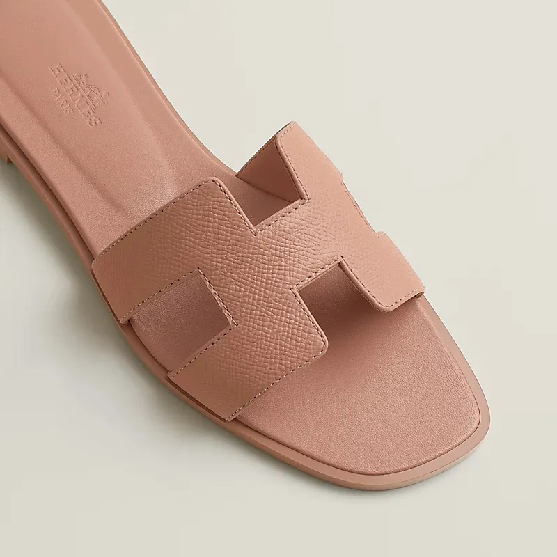 HERMES Oran pink Slippers