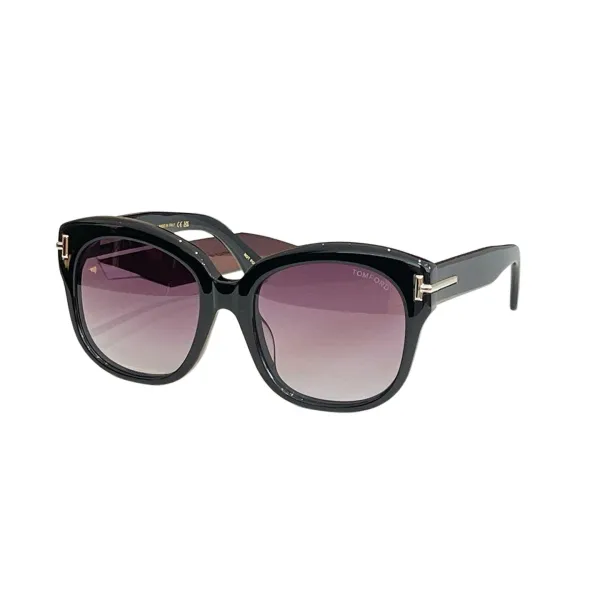 Tom Ford Butterfly glasses black gold/eggplant/apricot/black white/brown leopard/leopard apricot color Size 55口20-140 - Image 3