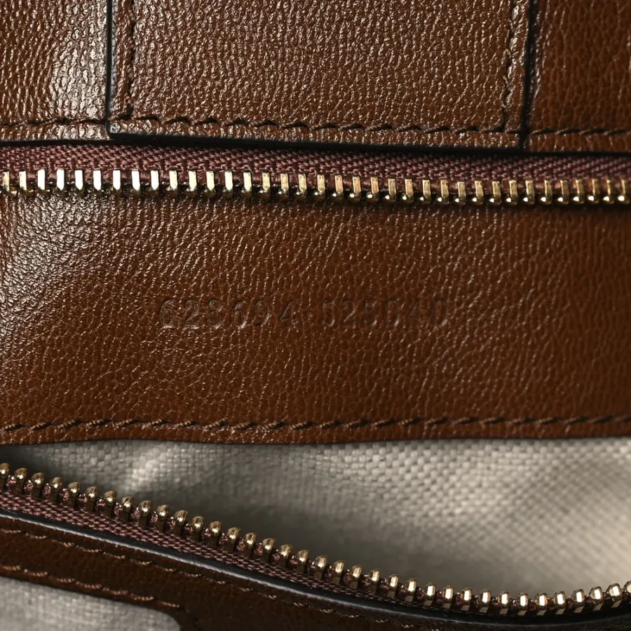 Gucci Horsebit 1955 Tote Bag Beige / Brown Sugar Monogram Canvas Light Brass Hardware